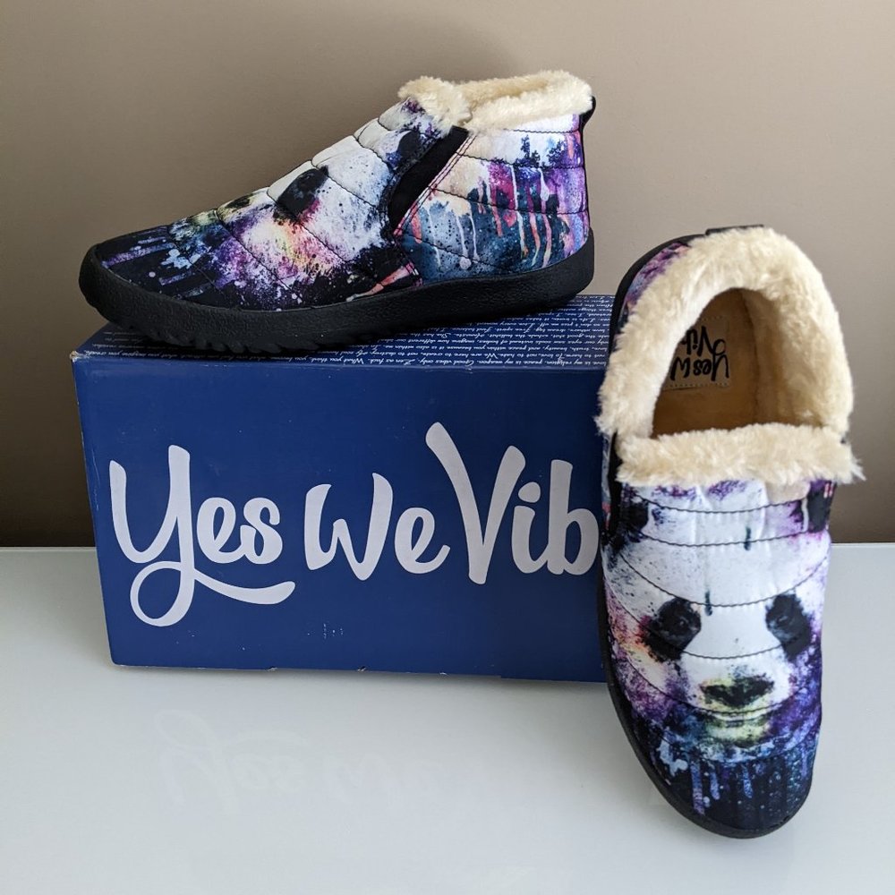 Panda Yes We Vibe Winter Sneakers New with Box